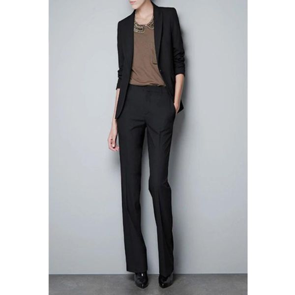 new quality slim women's black formal work wear pants suit business work wear cool suits jacket+pants, White
new quality slim women's black formal work wear pants suit business work wear cool suits jacket+pants, White