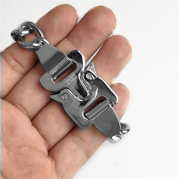 men women bracelets alyx chain new fashion alyx link bracelet metal button 21cm 35g 1017-alyx-9sm, Black
men women bracelets alyx chain new fashion alyx link bracelet metal button 21cm 35g 1017-alyx-9sm, Black