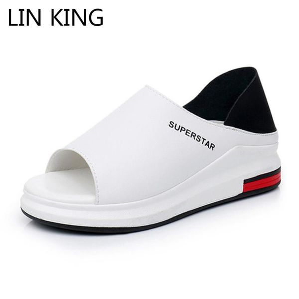 lin king fashion women sandals summer platform sandals shoes woman peep toe leather beach shoes casual sandalias mujer plus size, Black
lin king fashion women sandals summer platform sandals shoes woman peep toe leather beach shoes casual sandalias mujer plus size, Black