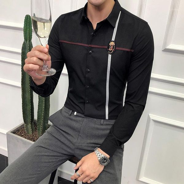 men shirt brand 2018 male long sleeve shirts casual solid color slim fit tuxedo shirts black man dress camisa masculina1, White;black
men shirt brand 2018 male long sleeve shirts casual solid color slim fit tuxedo shirts black man dress camisa masculina1, White;black