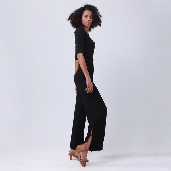 new desigh dance pants latin dance pants loose classical modern modal high waist button open hem trousers ballroom1, Black;red
new desigh dance pants latin dance pants loose classical modern modal high waist button open hem trousers ballroom1, Black;red