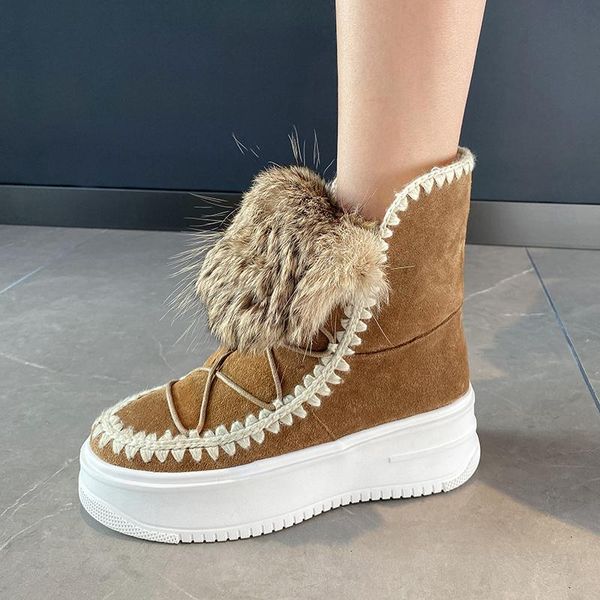 2020 winter new snow boots leather warm fur platform ankle boots causal flat with round slip-on cow suede martin, Black
2020 winter new snow boots leather warm fur platform ankle boots causal flat with round slip-on cow suede martin, Black