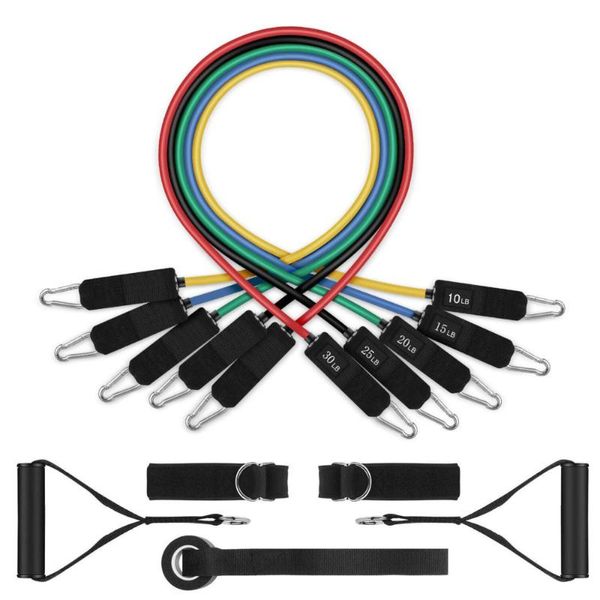 11 pcs yoga tube resistance bands set fitness elastic rubber rope equipment pull expander workout training fitness
11 pcs yoga tube resistance bands set fitness elastic rubber rope equipment pull expander workout training fitness