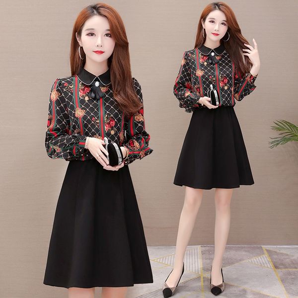 collar stitching fashion mid-length elegant women's fall 2020 new doll collar stitching fashion dress dressdoll dressmid-length elegant, Black;gray
collar stitching fashion mid-length elegant women's fall 2020 new doll collar stitching fashion dress dressdoll dressmid-length elegant, Black;gray