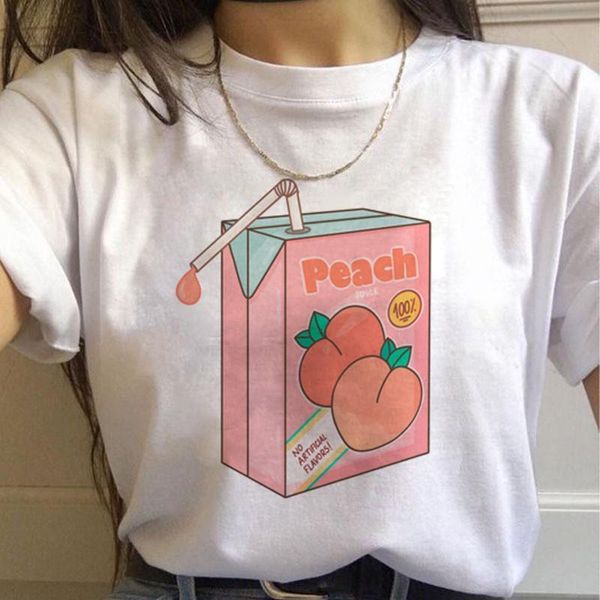 летняя мода повседневная футболка для женщин kawaii print японский персиковый сок футболка tumblr vogue o-шеи топы женская футболка, White
летняя мода повседневная футболка для женщин kawaii print японский персиковый сок футболка tumblr vogue o-шеи топы женская футболка, White