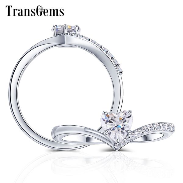 transgems 14k 585 white gold 5mm romantic heart shape moissanite engagement ring wedding band with accents y200620, Slivery;golden
transgems 14k 585 white gold 5mm romantic heart shape moissanite engagement ring wedding band with accents y200620, Slivery;golden