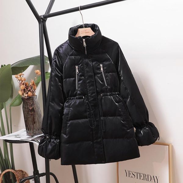 women 2020 winter mid-long thick warm coats female fashion white duck down oversized parkas ladies solid color outerwears l1901, Black
women 2020 winter mid-long thick warm coats female fashion white duck down oversized parkas ladies solid color outerwears l1901, Black