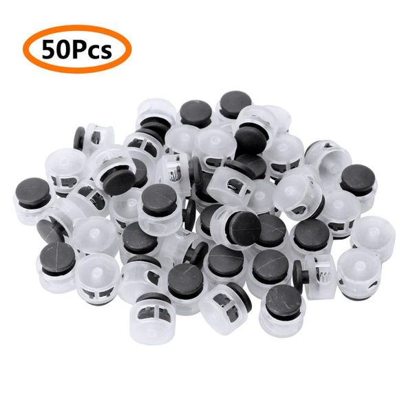 50pcs пластиковый переключают 2 отверстия подпружиненного упругих drawstring веревки cord замки клип концы багаж lanyard стопор крепленийсер, Black
50pcs пластиковый переключают 2 отверстия подпружиненного упругих drawstring веревки cord замки клип концы багаж lanyard стопор крепленийсер, Black