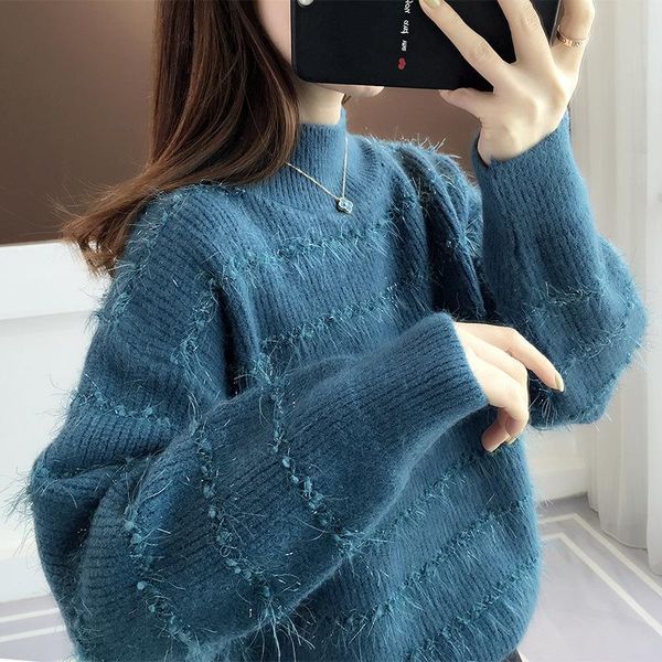 trodeam mohair thicken turtleneck sweater women new autumn winter fashion long sleeve solid causal pullover basic wool sweaters, White;black
trodeam mohair thicken turtleneck sweater women new autumn winter fashion long sleeve solid causal pullover basic wool sweaters, White;black
