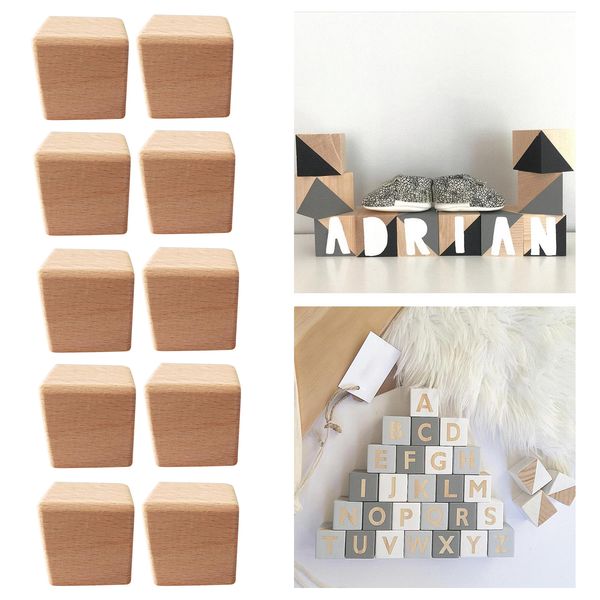 10pcs unpainted wooden cubes, unfinished beech wooden cubes, wooden square baby blocks, for puzzle making, crafts, art, and diy projects
10pcs unpainted wooden cubes, unfinished beech wooden cubes, wooden square baby blocks, for puzzle making, crafts, art, and diy projects