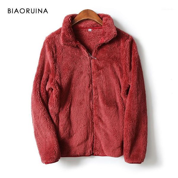 biaoruina 10 color women's fleece comfort warm autumn winter jacket zip up female casual faux fur wild loose coat outerwear1, Black;brown
biaoruina 10 color women's fleece comfort warm autumn winter jacket zip up female casual faux fur wild loose coat outerwear1, Black;brown