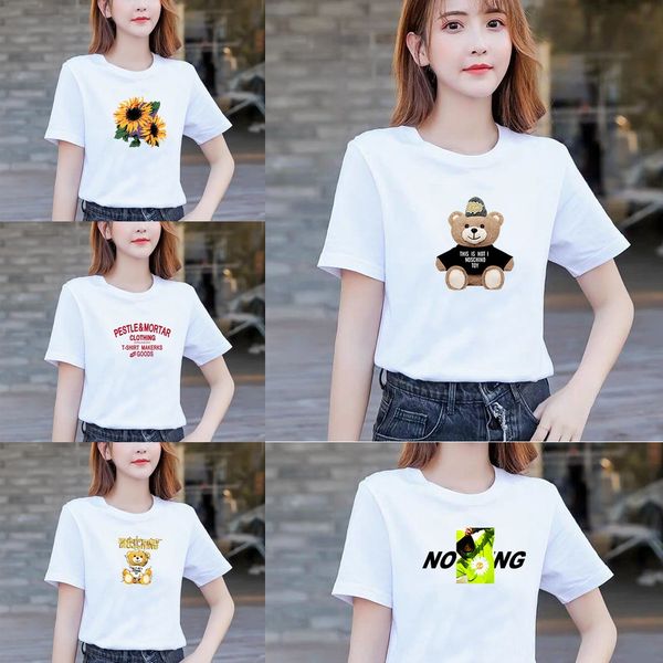 2020 summer women coat t- #039;s lovely round neck print bottoming shirt loose student solid short sleeve t-shirt for women eem6b eem, White
2020 summer women coat t- #039;s lovely round neck print bottoming shirt loose student solid short sleeve t-shirt for women eem6b eem, White