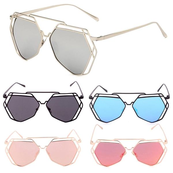 women metal frame hollow out sunglasses uv400 oversized eyewear sunglasses, White;black
women metal frame hollow out sunglasses uv400 oversized eyewear sunglasses, White;black