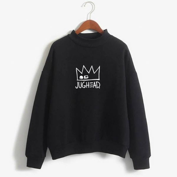 autumn and winter new candy color lovers casual white crown pattern sweatshirt, Black
autumn and winter new candy color lovers casual white crown pattern sweatshirt, Black