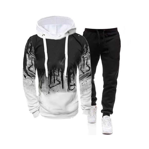 casual tracksuit men 2 pieces sets hooded sweatshirts spring men's clothes pullover hoodies pants suit, Gray
casual tracksuit men 2 pieces sets hooded sweatshirts spring men's clothes pullover hoodies pants suit, Gray