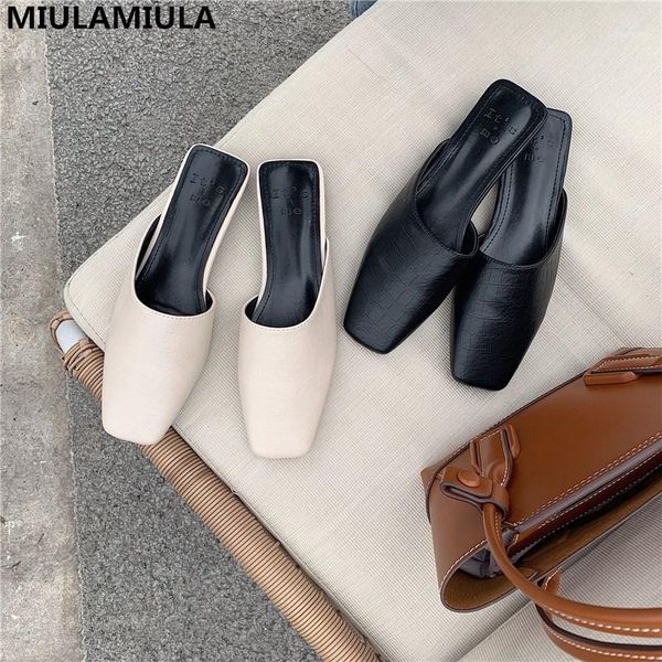 miulamiula brand design 2020 autumn korean fashion square toe flat slippers leather slides slip-on loafers mules flip flops1, Black
miulamiula brand design 2020 autumn korean fashion square toe flat slippers leather slides slip-on loafers mules flip flops1, Black