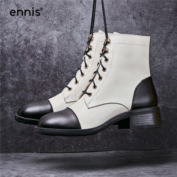 ennis brand lace up ankle boots square heel women boots genuine leather autumn winter black round toe shoes a00131
ennis brand lace up ankle boots square heel women boots genuine leather autumn winter black round toe shoes a00131
