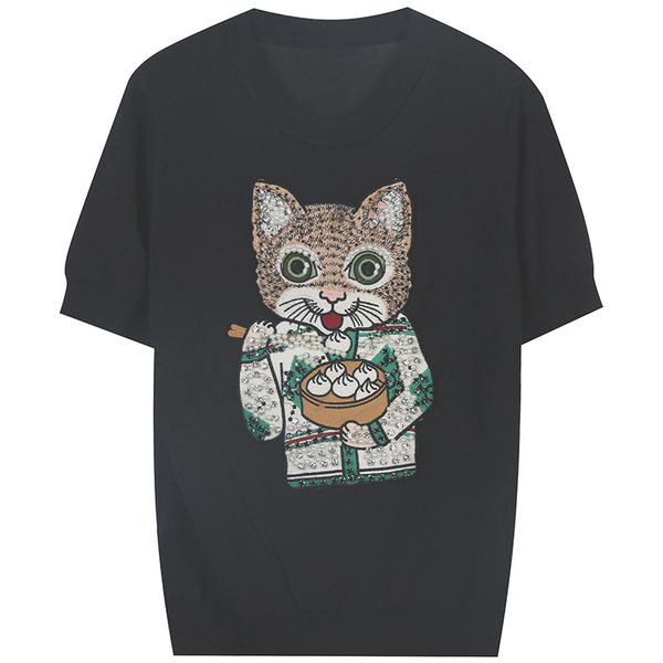 1227 2022 spring summer brand same style sweaters black white pink green pullover crew neck short sleeve sweater women clothes ming, White;black
1227 2022 spring summer brand same style sweaters black white pink green pullover crew neck short sleeve sweater women clothes ming, White;black