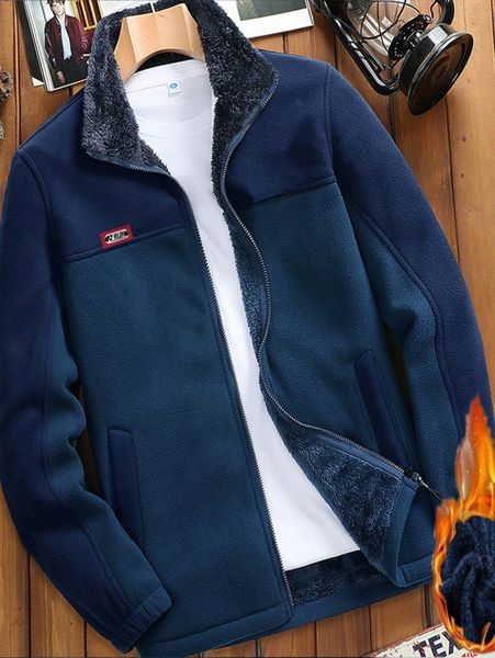 men patched detail color block teddy lined zip up jacket without tee z1ug#, Black;brown
men patched detail color block teddy lined zip up jacket without tee z1ug#, Black;brown