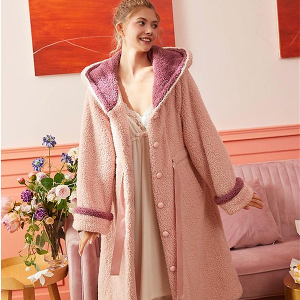 women's sleepwear robe winter bathrobe women loose loungewear sweet tender fleece coral warm robes pink grey, Black;red
women's sleepwear robe winter bathrobe women loose loungewear sweet tender fleece coral warm robes pink grey, Black;red