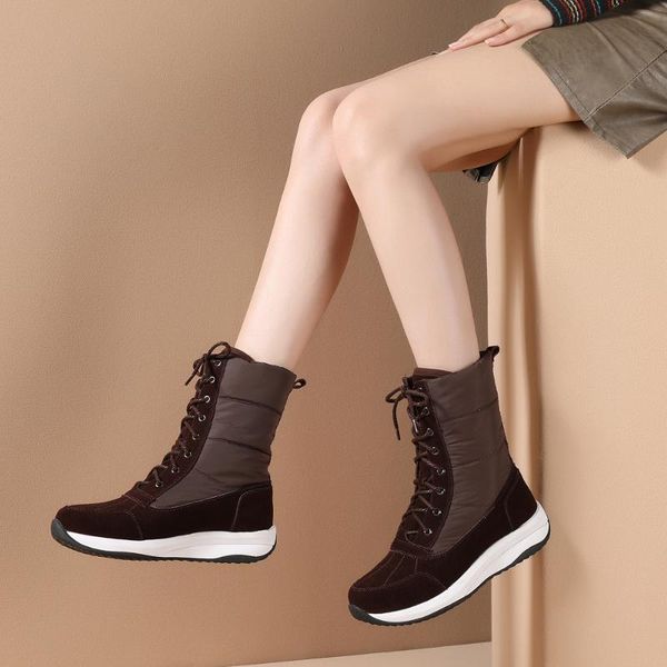fashion women lace-up winter boots comfortable waterproof non-slip girls snow boots soft soled femmes bottes ladies winter shoes, Black
fashion women lace-up winter boots comfortable waterproof non-slip girls snow boots soft soled femmes bottes ladies winter shoes, Black