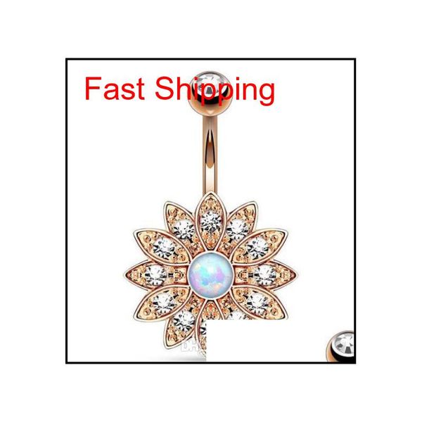 good quality exquisite flower gem diamond navel bell button rings gilding the body of popular piercing jewelry three colors qvfgr, Silver
good quality exquisite flower gem diamond navel bell button rings gilding the body of popular piercing jewelry three colors qvfgr, Silver