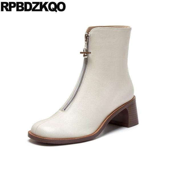 boots autumn beige round toe front zipper chunky 2021 shoes women ankle medium heel size 4 short block genuine leather casual, Black
boots autumn beige round toe front zipper chunky 2021 shoes women ankle medium heel size 4 short block genuine leather casual, Black