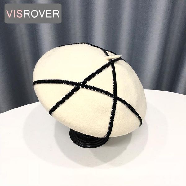 visrover woman 100% wool winter beret female ribbon wool cap autumn winter hat solid color women boina wholesales, Blue;gray
visrover woman 100% wool winter beret female ribbon wool cap autumn winter hat solid color women boina wholesales, Blue;gray