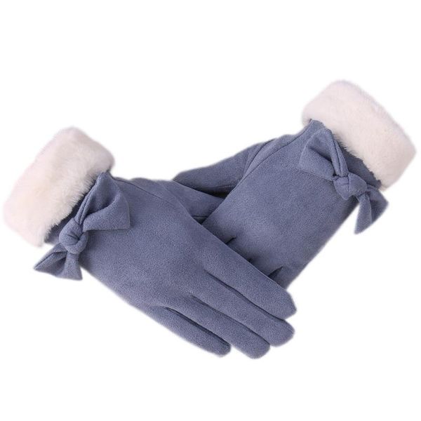 five fingers gloves suede women' autumn and winter riding arctic fleece touch screen bow fur mouth warm l9, Blue;gray
five fingers gloves suede women' autumn and winter riding arctic fleece touch screen bow fur mouth warm l9, Blue;gray