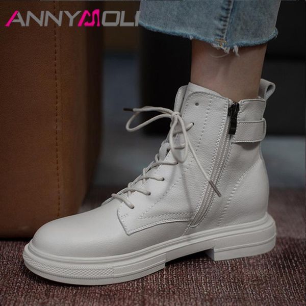annymoli women motorcycle boots shoes buckle real leather flats platform ankle boots zip lace up short lady autumn winter, Black
annymoli women motorcycle boots shoes buckle real leather flats platform ankle boots zip lace up short lady autumn winter, Black