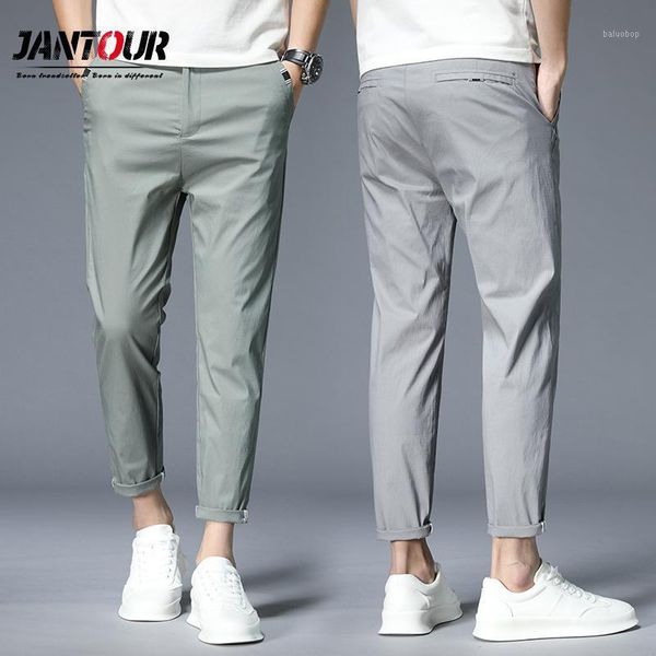 spring summer ankle-length pants men cotton jogger slim fit trousers male business casual style pantalon size 38-381, Black
spring summer ankle-length pants men cotton jogger slim fit trousers male business casual style pantalon size 38-381, Black