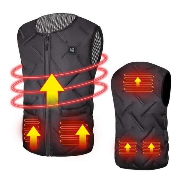 men women usb electric heating vest 5 areas winter warm jacket suit with 3 level temperature safety for fishing skiing ces, Gray;blue
men women usb electric heating vest 5 areas winter warm jacket suit with 3 level temperature safety for fishing skiing ces, Gray;blue