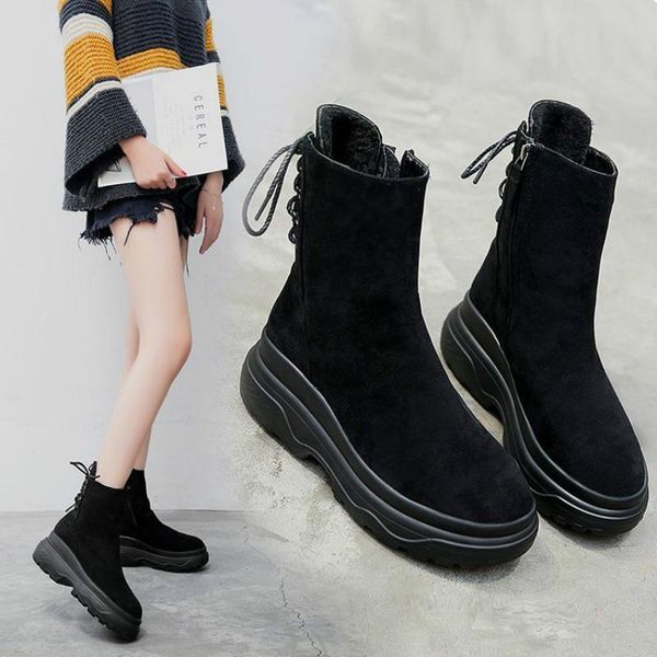 martin boots female british style short boots platform shoes thick-soled short tube cotton women's snow cotton shoes, Black
martin boots female british style short boots platform shoes thick-soled short tube cotton women's snow cotton shoes, Black