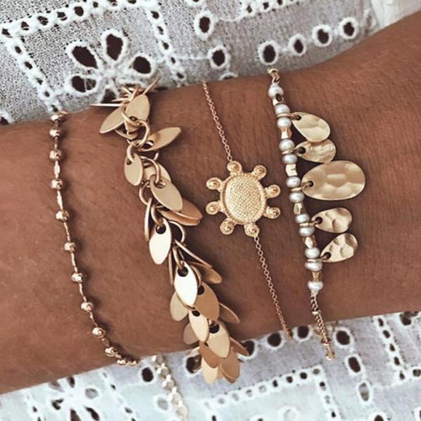 bluestar 2020 vintage punk pendant bracelets set for women men summer beach gold plated bangle geometric design jewelry, Black
bluestar 2020 vintage punk pendant bracelets set for women men summer beach gold plated bangle geometric design jewelry, Black