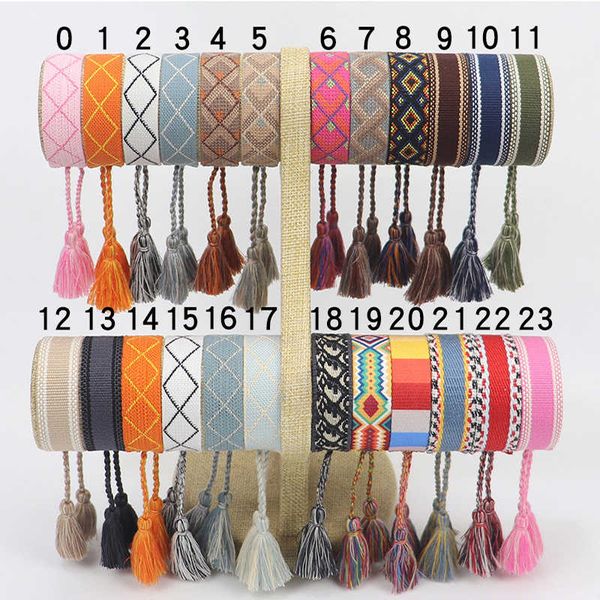 d jewelry ethnic braided tassel bracelet for women multi-color woven bracelet adjustable lace up bracelet wholesale, Silver
d jewelry ethnic braided tassel bracelet for women multi-color woven bracelet adjustable lace up bracelet wholesale, Silver