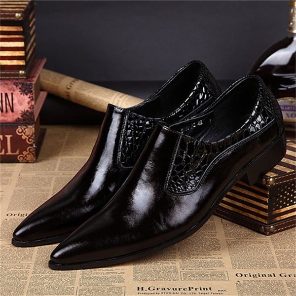 2020 alligator chaussure for men mens genuine leather shoes high finger heels classic shoe marks oxford 8xap, Black
2020 alligator chaussure for men mens genuine leather shoes high finger heels classic shoe marks oxford 8xap, Black