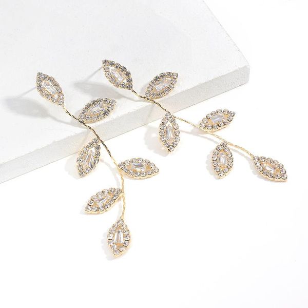 amorcome fashion gold color leaves tassel earrings for women cubic zircon cz rhinestone crystal dangle earrings wedding jewelry, Silver
amorcome fashion gold color leaves tassel earrings for women cubic zircon cz rhinestone crystal dangle earrings wedding jewelry, Silver