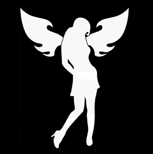 girl angel wings car sticker fashion car window decoration personality waterproof decal black/white, 18cm*14cm
girl angel wings car sticker fashion car window decoration personality waterproof decal black/white, 18cm*14cm