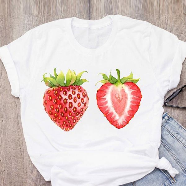women graphic cartoon strawberry printed fruit short sleeve summer lady t-shirt shirt womens clothing tee female t shirt, White
women graphic cartoon strawberry printed fruit short sleeve summer lady t-shirt shirt womens clothing tee female t shirt, White