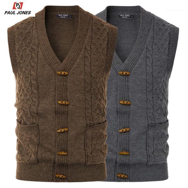 men's vests jones sweater vest men v-neck wood button knitted sleeveless cable knitwear cardigan waistcoat with pockets for spring1, Black;white
men's vests jones sweater vest men v-neck wood button knitted sleeveless cable knitwear cardigan waistcoat with pockets for spring1, Black;white
