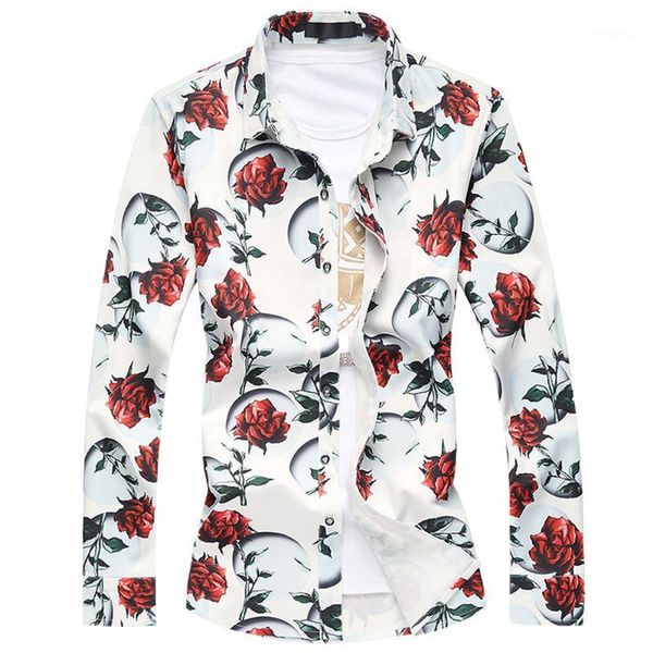 men's casual shirts long sleeve slim fit printed nice autumn fashion rose flower pattern floral hawaiian asian size men shirts1, White;black
men's casual shirts long sleeve slim fit printed nice autumn fashion rose flower pattern floral hawaiian asian size men shirts1, White;black