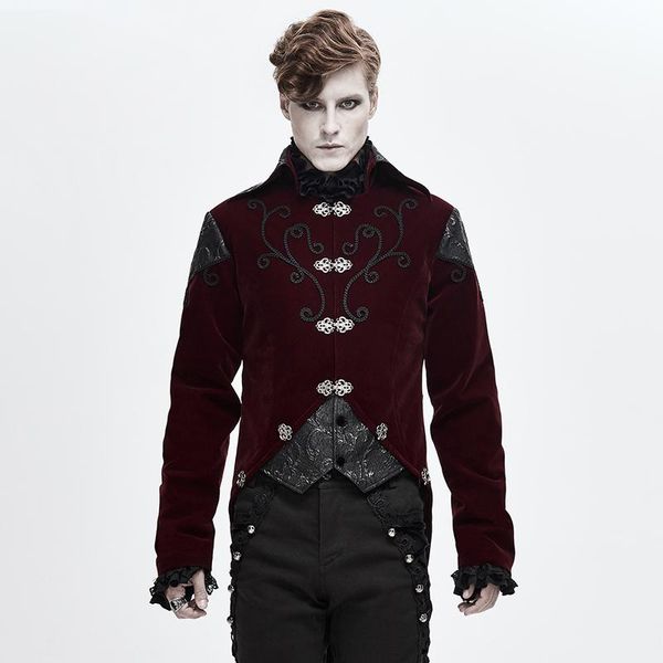 men's trench coats mens tailcoat jacket goth steampunk uniform praty outwear coat red vintage cosplay, Tan;black
men's trench coats mens tailcoat jacket goth steampunk uniform praty outwear coat red vintage cosplay, Tan;black