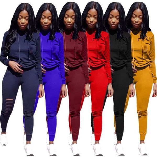 drop shipping autumn trendy custom print personalized high street women hole cotton hoodie 2 piece sets
drop shipping autumn trendy custom print personalized high street women hole cotton hoodie 2 piece sets