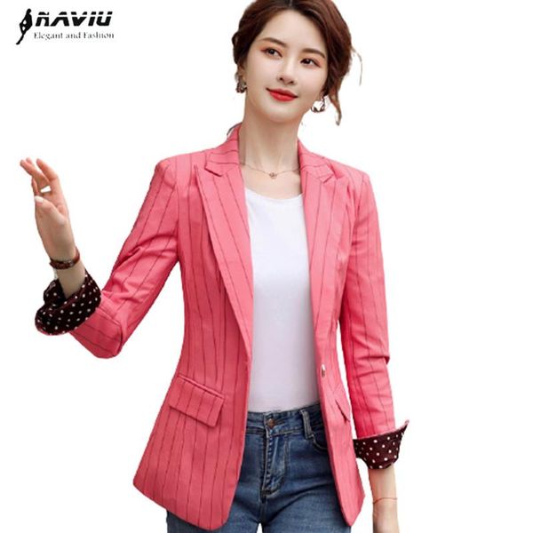 stripe blazer women autumn 2020 new slim temperament casual long sleeve jacket office ladies work coat, White;black
stripe blazer women autumn 2020 new slim temperament casual long sleeve jacket office ladies work coat, White;black