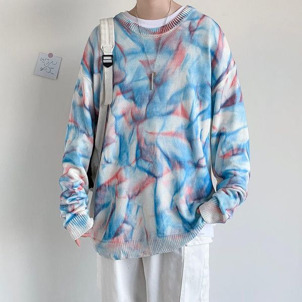 winter tie-dye sweater men's warmth fashion retro casual knitted pullover men wild loose korean knitting sweaters mens clothes, White;black
winter tie-dye sweater men's warmth fashion retro casual knitted pullover men wild loose korean knitting sweaters mens clothes, White;black