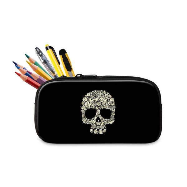 skull pattern zipper pencil case for student school office supplies cute small cosmetic bags for women school stationery pencilbox organizer
skull pattern zipper pencil case for student school office supplies cute small cosmetic bags for women school stationery pencilbox organizer