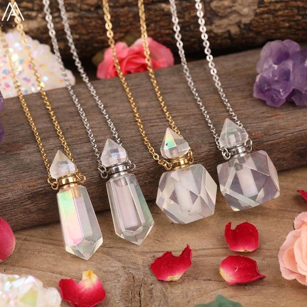 natural rainbow white quartz hexagonal cube perfume bottle pendant gold silvery chain necklace jewelry for women statement gift, Silver
natural rainbow white quartz hexagonal cube perfume bottle pendant gold silvery chain necklace jewelry for women statement gift, Silver