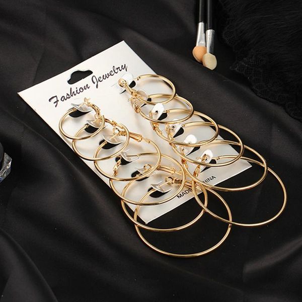 hoop & huggie lats 6pcs gold/silver colour earring set korean big earrings for women exaggerated circle earings 2021 fashion jewelry, Golden;silver
hoop & huggie lats 6pcs gold/silver colour earring set korean big earrings for women exaggerated circle earings 2021 fashion jewelry, Golden;silver