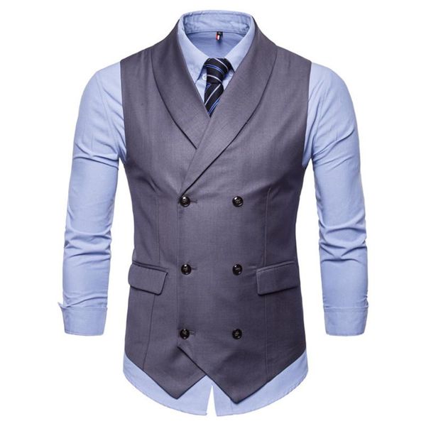 brand suit vest men jacket sleeveless double breasted vest fashion spring autumn plus size waistcoat, Black;white
brand suit vest men jacket sleeveless double breasted vest fashion spring autumn plus size waistcoat, Black;white