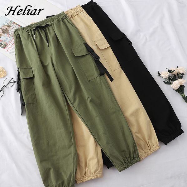 heliar cargo englend style loose elastic buttom female long pants with pocket trouser for women 2020 autumn 1020, Black;white
heliar cargo englend style loose elastic buttom female long pants with pocket trouser for women 2020 autumn 1020, Black;white
